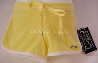 LE TIGRE Classic TENNIS Yellow Shorts Girls - NEW